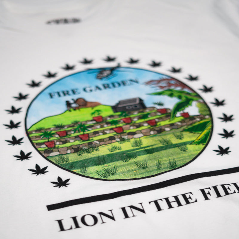 Fyah Clothing Guerrilla Farmer Lion in the field T-Shirt 100-206