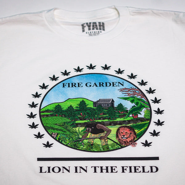 Fyah Clothing The Feeding Lion in the field T-Shirt 100-209