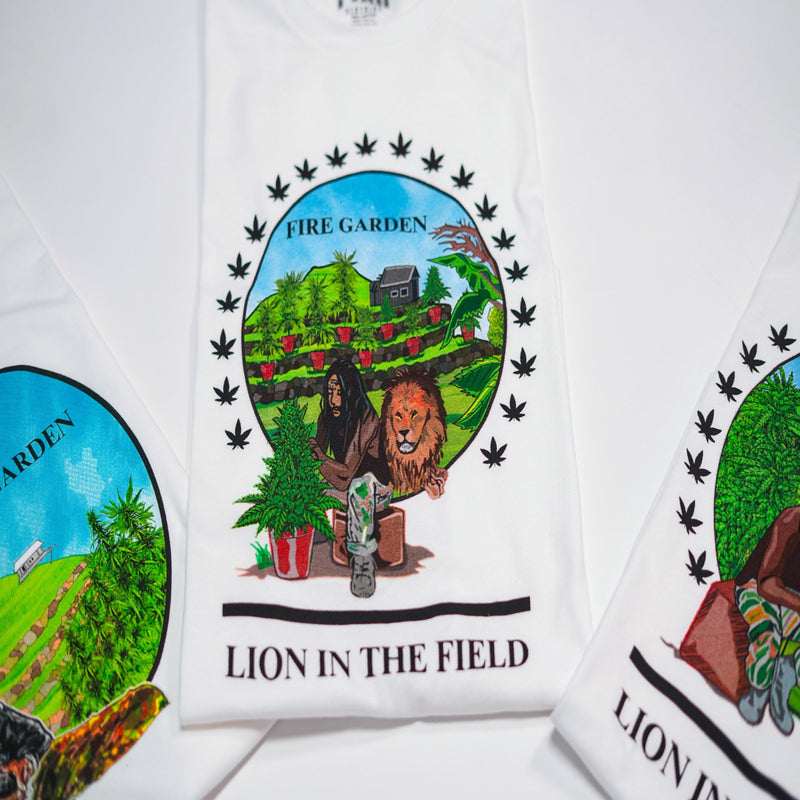 Fyah Clothing Cultivation Lion in the field T-Shirt 100-207