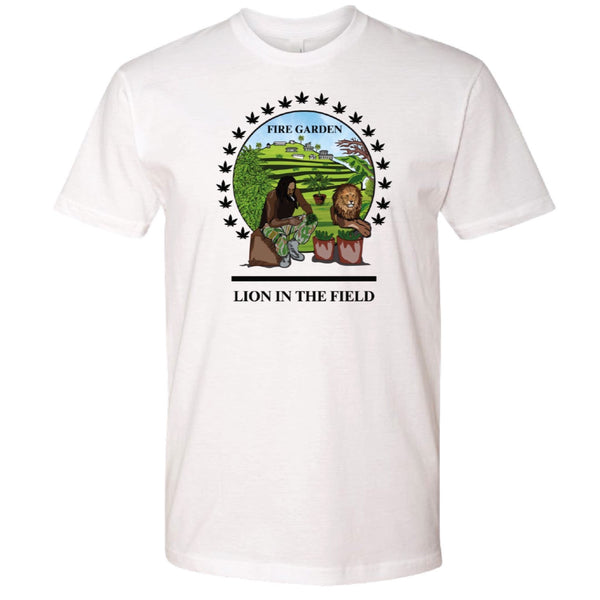 Fyah Clothing Trimming Flower Lion in the field T-Shirt 100-210