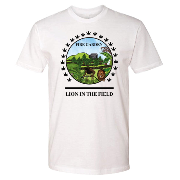 Fyah Clothing The Feeding Lion in the field T-Shirt 100-209